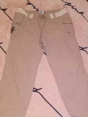 Old Navy Beige Cargo Drawstring Pants